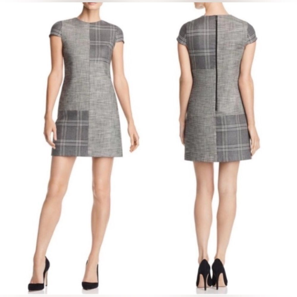 Alice + Olivia Gray Plaid Dress
